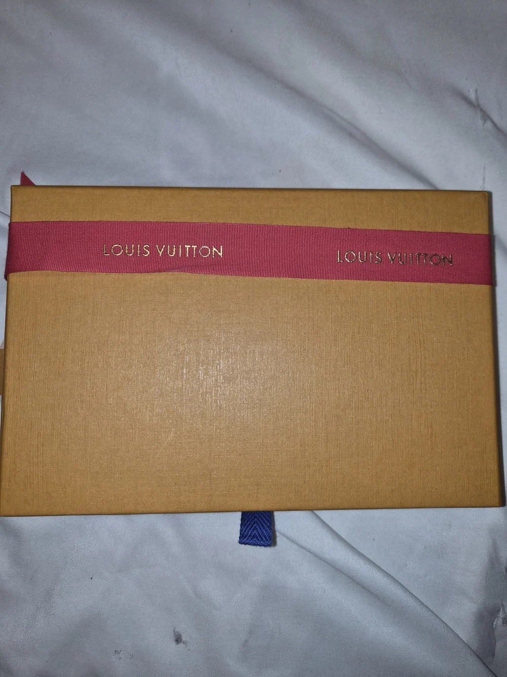 Louis Vuitton Drawer Box Ribbon & Gold Embossed Card 8.25x5.75x1.75